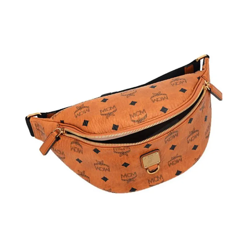 MCM Fursten Belt Bag Visetos Small Cognac-4