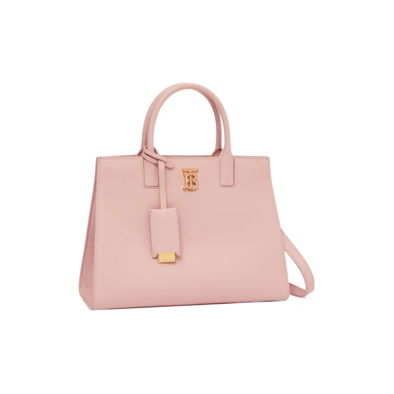 Burberry Frances Calfskin Tote Bag, Shopping Bag, Shoulder Bag, Handbag Mini Women's Dark Pink-1