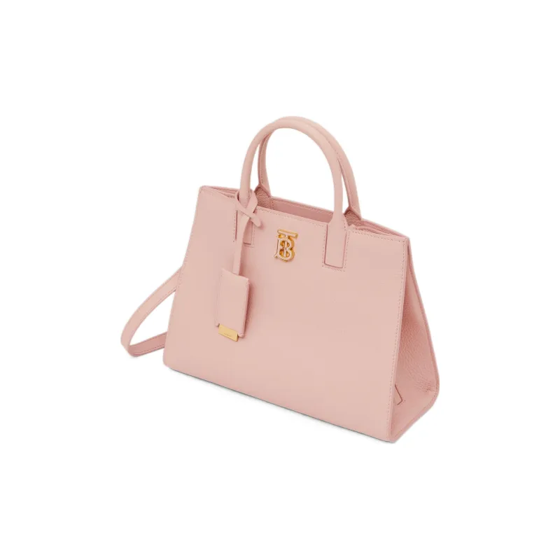 Burberry Frances Calfskin Tote Bag, Shopping Bag, Shoulder Bag, Handbag Mini Women's Dark Pink-2