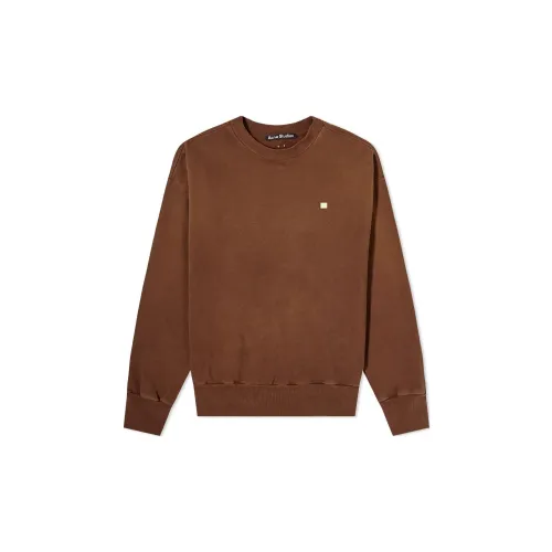 Acne Studios Sweatshirts Men Coffee Brown