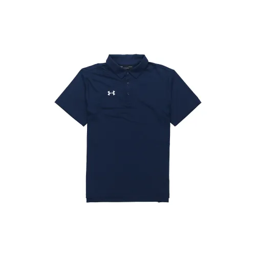 Under Armour Polo Shirts Men Navy Blue