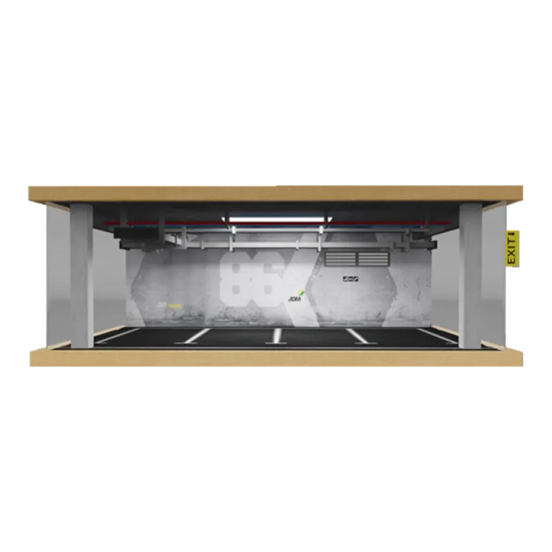 CARMCK 1 24 Triple Layer Pipe Style Car Models Parking Lot Ornament Simulation Garage Model Accessories-5