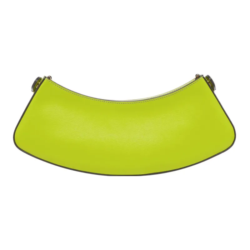 FENDI O'Lock Swing Cow Leather Handheld Handbag Shoulder Bag Women's Sprout Green-1