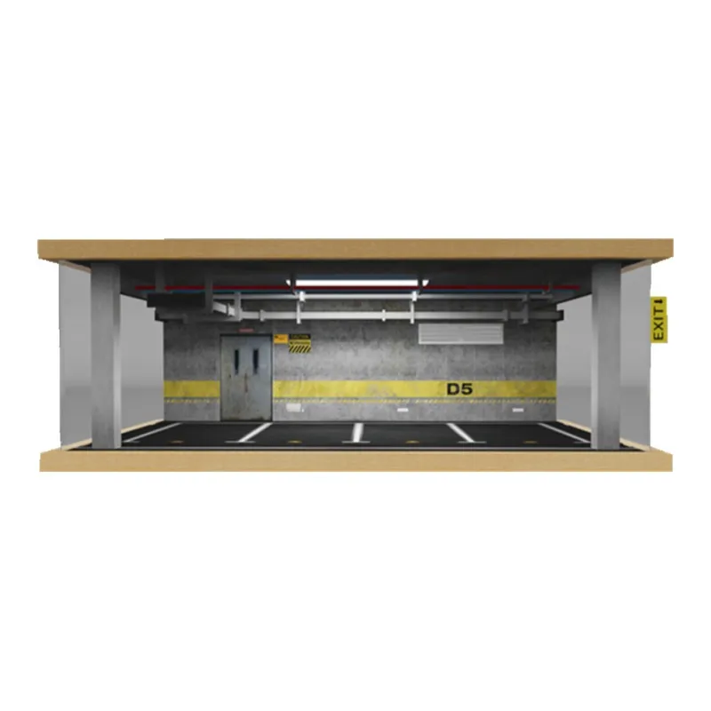 CARMCK 1 24 Triple Layer Pipe Style Car Models Parking Lot Ornament Simulation Garage Model Accessories-3