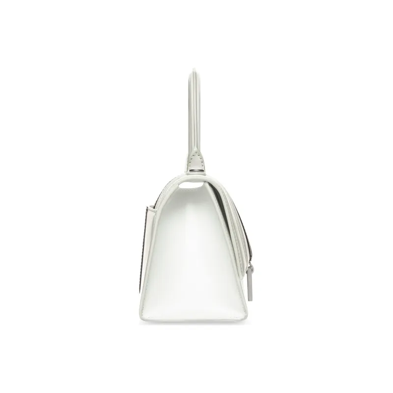 Balenciaga Adidas Collaboration Hourglass Cow Leather Shoulder Bag, Crossbody Bag, Handbag Women's White-3