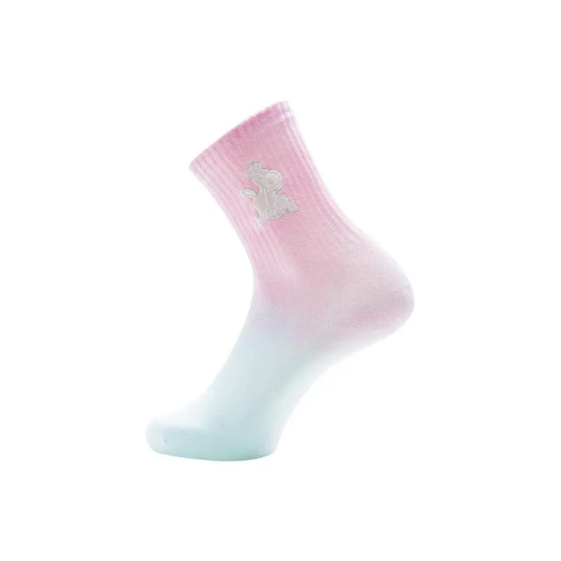 LiNing Li Ning Disney Toy Story Mid Calf Socks Women's 2 Pack Blue Pink Gradient-3