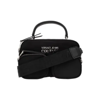 VERSACE JEANS COUTURE Fabric One Shoulder Handbags Women's Black