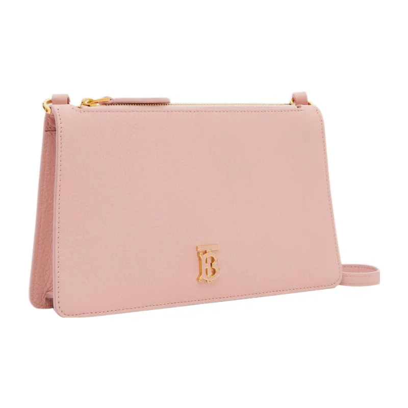 Burberry Mini Tb Grainy Leather Pouch Pink-1