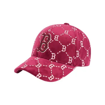 MLB Cotton Baseball Caps Unisex Rose Red