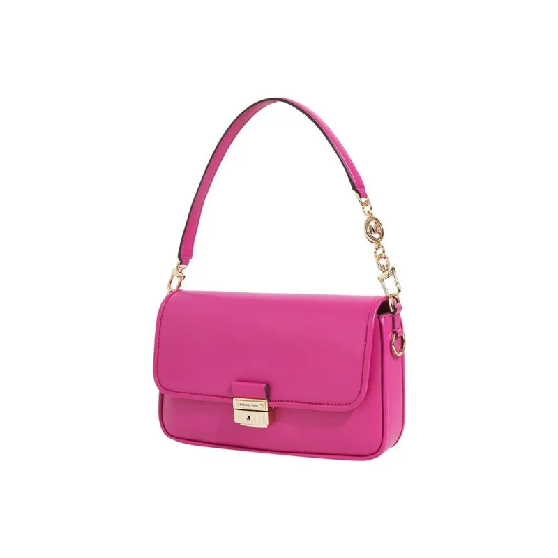 MICHAEL KORS Bradshaw Cow Split Leather Crossbody Handbag Shoulder Bag Small Size Women's Wild Berry-1