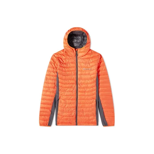 Columbia Jackets Men Orange Gray