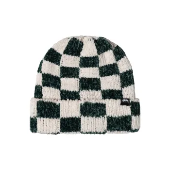 Stussy Crochet Checkered Beanie