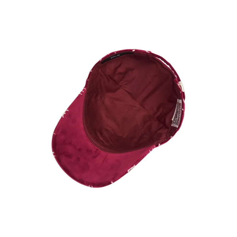 MLB Cotton Baseball Caps Unisex Rose Red-4