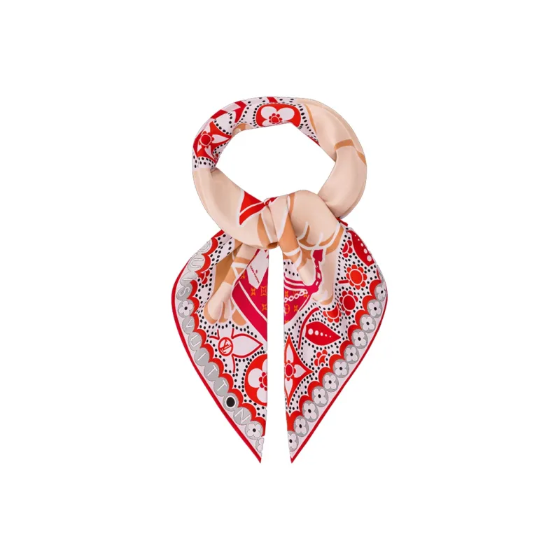 LOUIS VUITTON Precious Rabbit Mulberry Silk Scarves Women's-1