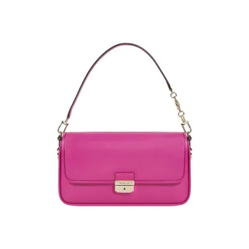 MICHAEL KORS Bradshaw Cow Split Leather Crossbody Handbag Shoulder Bag Small Size Women's Wild Berry