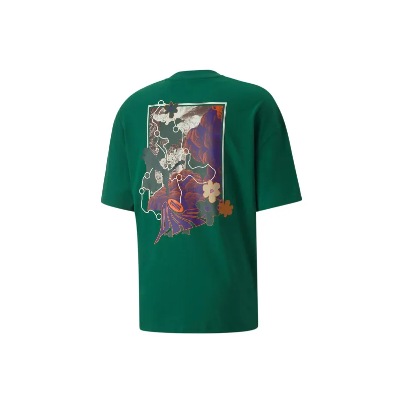 Perks And Mini X PUMA PAM T Shirts Men Green-1