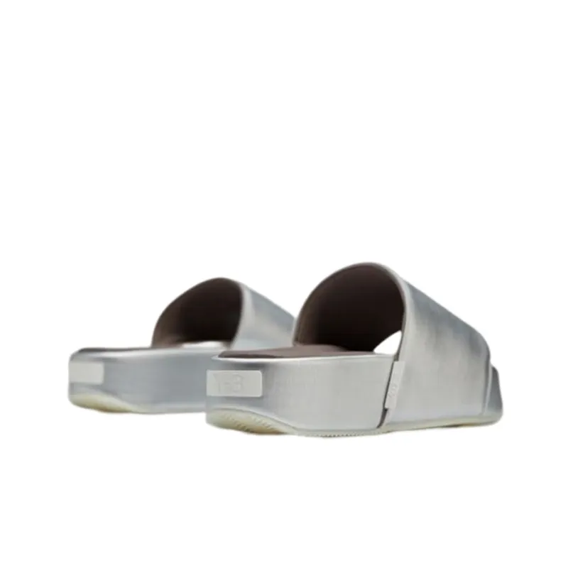 Adidas Y 3 Slides Silver Metallic Brown Cream White-3