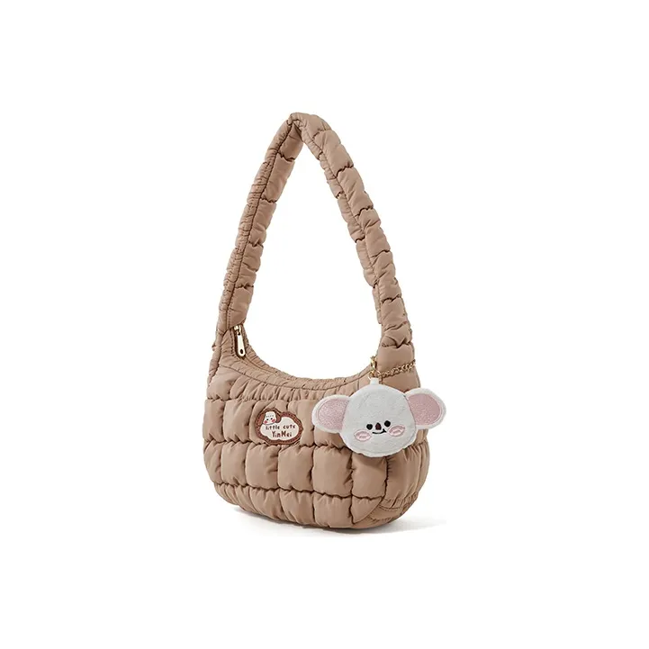Sound For Life Cotton Saddle Bag Shoulder Bag Tofu Bag Down Cell Phone Pouch Shoulder Bag Trumpets Women's Multicolor-5