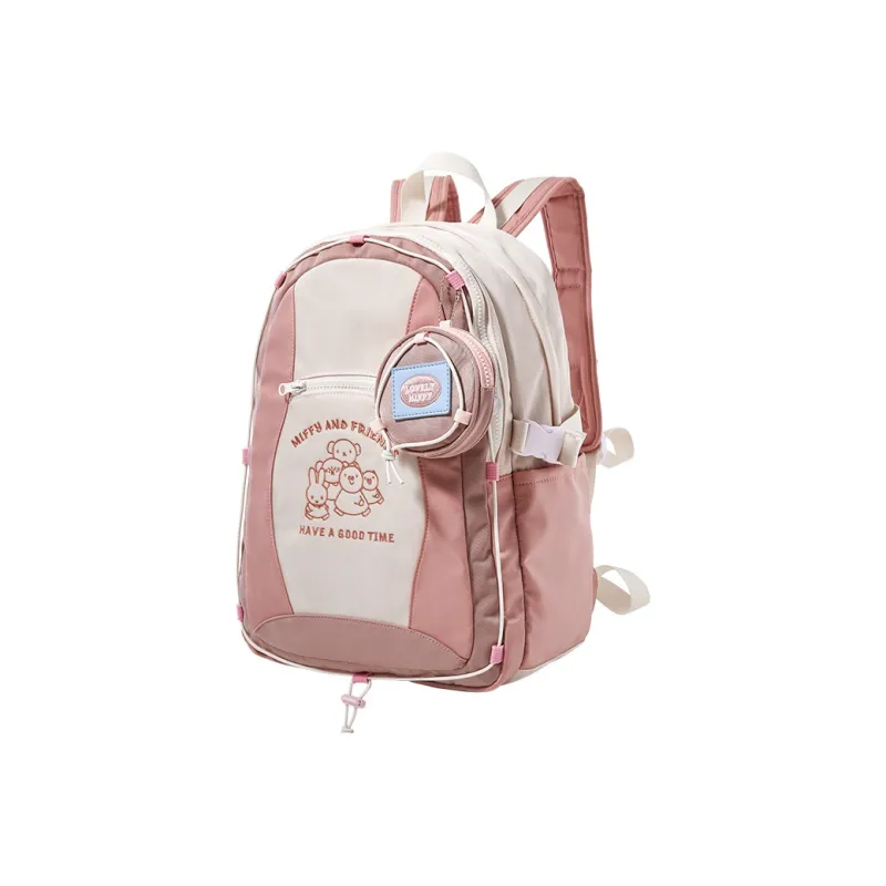 Miffy Oxford Backpack Large Size Women's Pink/Blue-1
