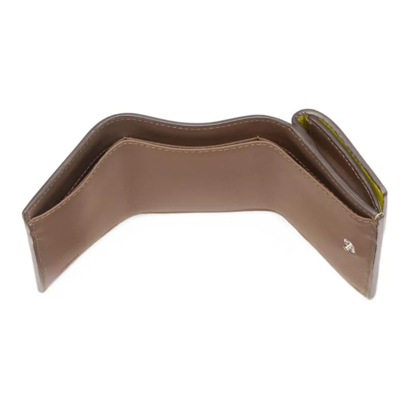 FENDI Peekaboo Cow Leather Wallet Women's Sprout Green-4