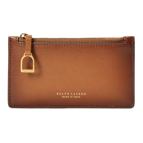 Polo Ralph Lauren Welington Cow Leather Card Holder Women's Brown
