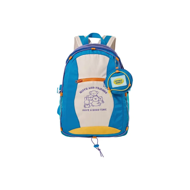 Miffy Oxford Backpack Large Size Women's Pink/Blue-6