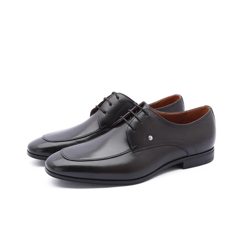 CHARRIOL Dress Shoes Men Low-Top Black Gray Color-2