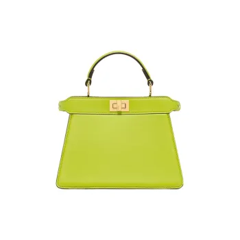 FENDI Peekaboo ISeeU Sheepskin Shoulder Bag, Crossbody Bag, Handbag Regular Women's Sprout Green