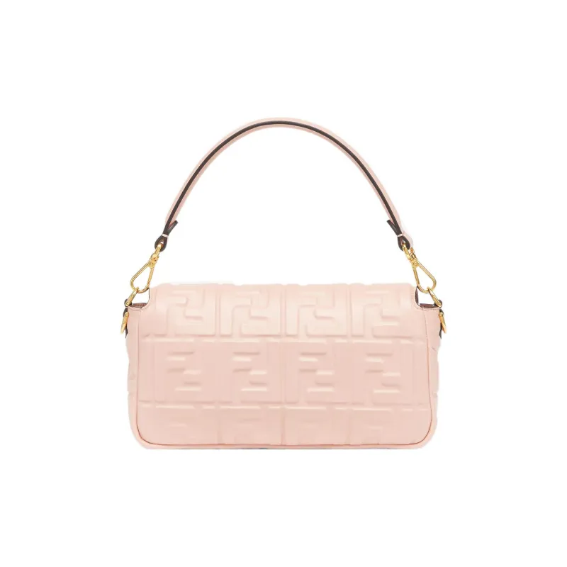 FENDI Baguette Sheepskin Portable Crossbody Bag, Shoulder Bag Women's Pink-1
