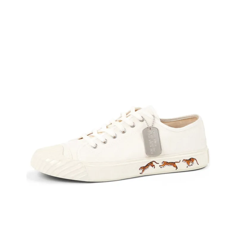 KENZO Low Top Stylish Skateboarding Shoes Women's White-0
