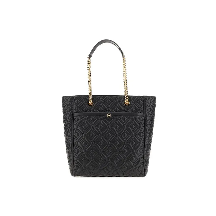 MICHAEL KORS Leather Tote Bag Shopping Bag Shoulder Bag Handbag Women's Black-0