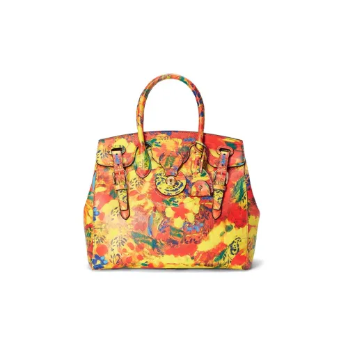 Polo Ralph Lauren Cow Leather Shoulder Bag Crossbody Bag Handbag Women's Multicolor