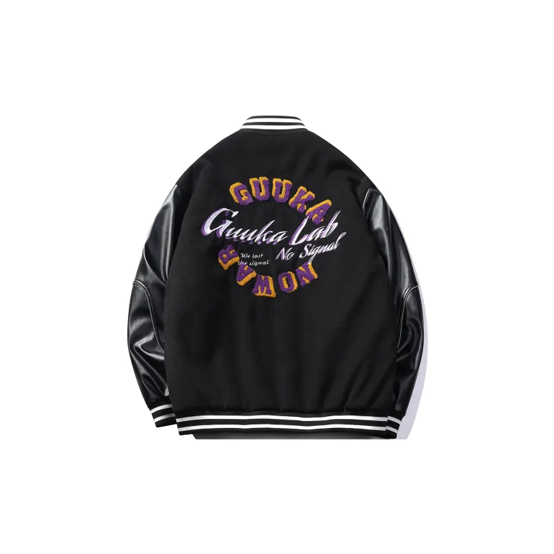 Guuka Baseball Jacket Women's Black-1