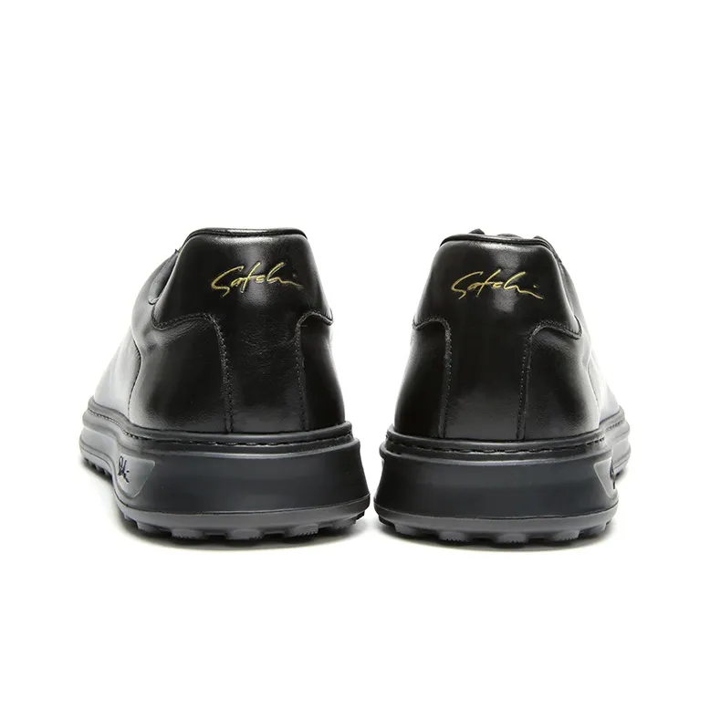Satchi Stylish Skateboarding Shoes Men's Black-4