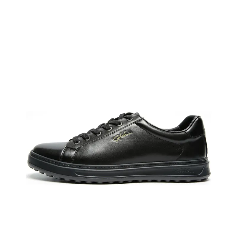 Satchi Stylish Skateboarding Shoes Men's Black-0