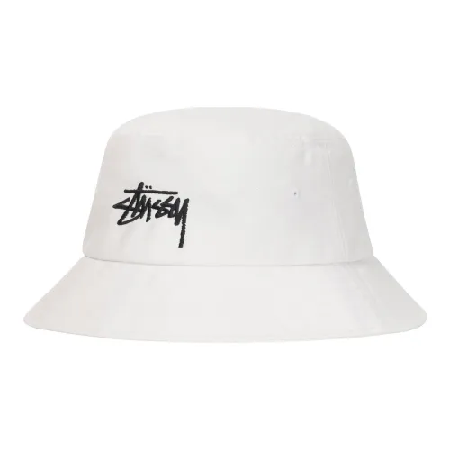 Stussy Bucket Hats Unisex White