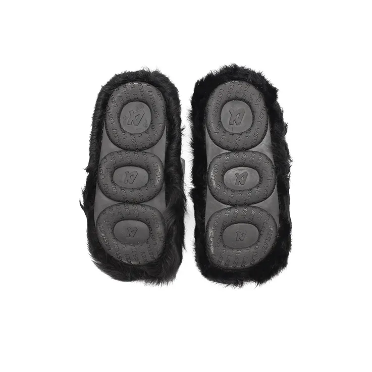 LAST LAZY Rubber Sole Slide Slippers Unisex Silver-5
