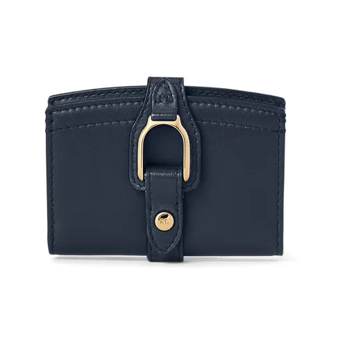 Polo Ralph Lauren Welington Calfskin Card Holder Women's Marine Blue