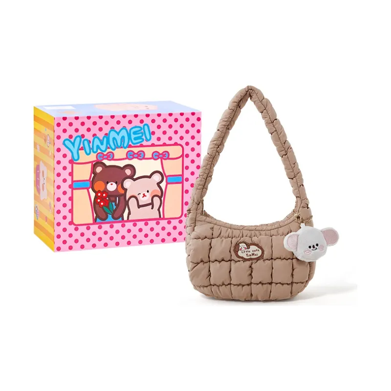 Sound For Life Cotton Saddle Bag Shoulder Bag Tofu Bag Down Cell Phone Pouch Shoulder Bag Trumpets Women's Multicolor-4