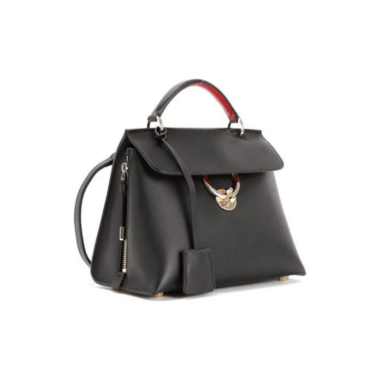 FERRAGAMO Cow Leather Shoulder Bags Handbags Women's Black-1