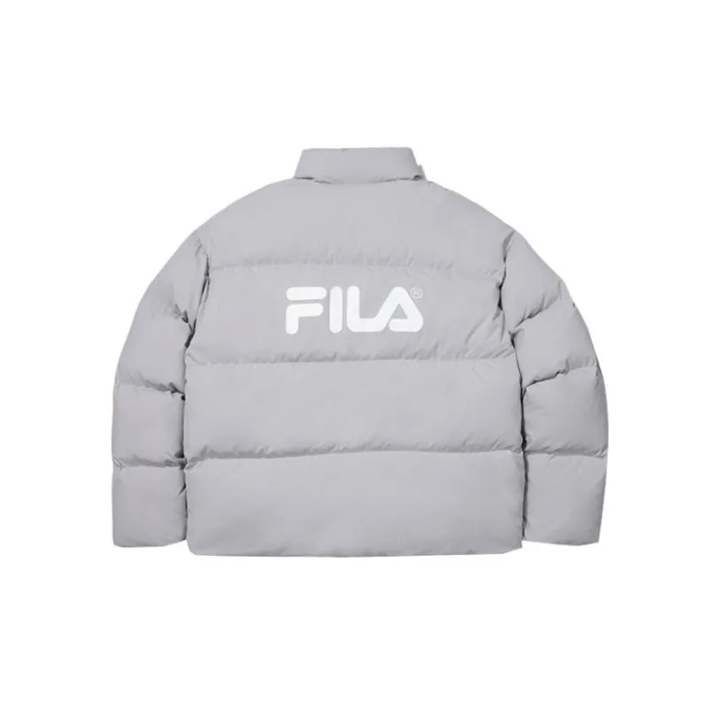 FILA FW22 Down Jacket Unisex Gray-1