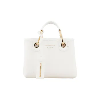 EMPORIO ARMANI Polyurethane With Polyester Shoulder Bag Crossbody Bag Handbag Mini Women's White