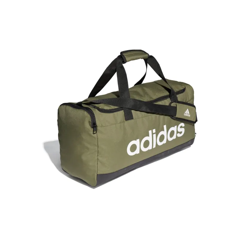 Adidas Essential Polyester Luggage Bag Shoulder Bag Crossbody Handbag Medium Size Unisex Olive Green-1
