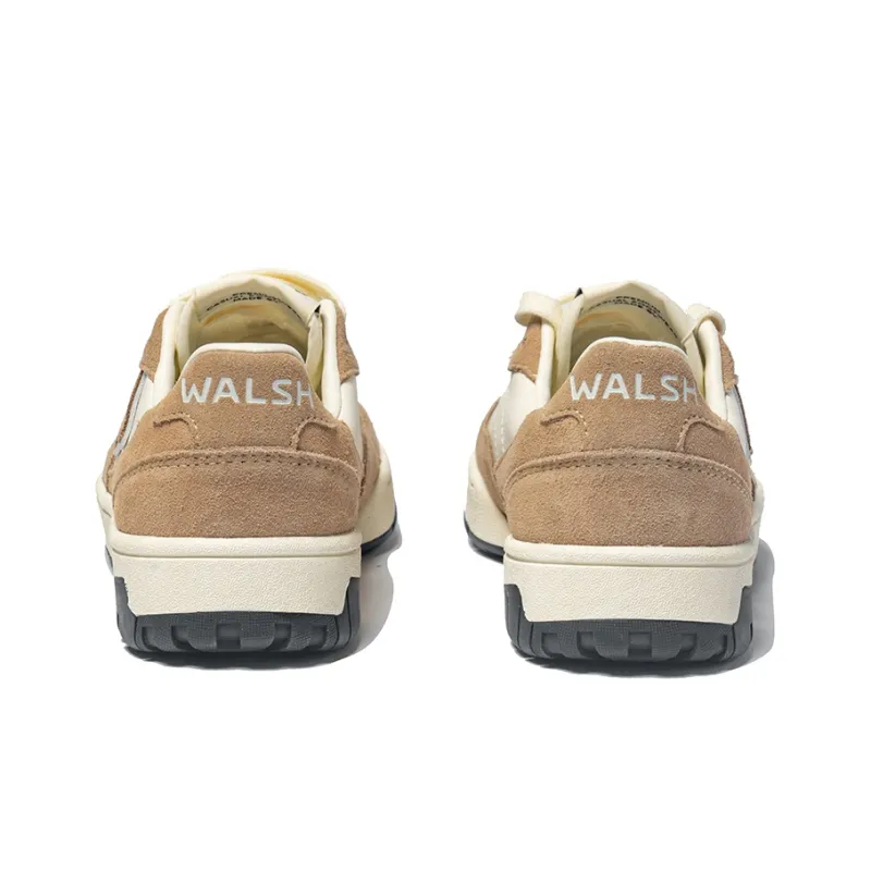 Norman Walsh CML Collection Slip-Resistant Cushioning Wear-Resistant Low-Top Skateboard Shoes Unisex Ecru Light Brown-4