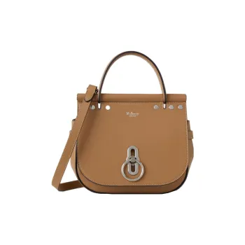 Mulberry Smooth Calf Leather Shoulder Bag Crossbody Bag Handbag Small Size Women's Brown