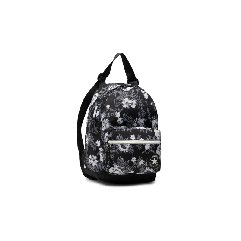 Converse Polyester Backpack Regular Unisex Black/Apricot Cream Floral-1