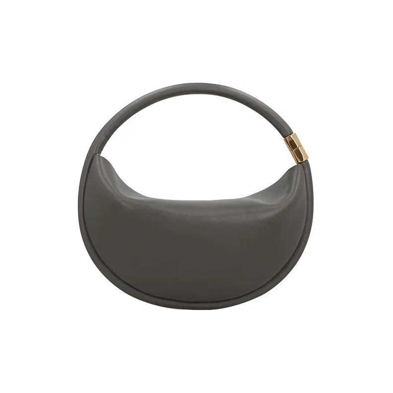 BOYY Calfskin Crescent Bag Dumpling Bag Handbag Women's Gray-2