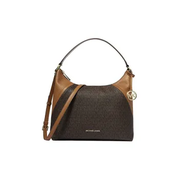 MICHAEL KORS Aria Artificial Leather Portable Crossbody Bag Shoulder Bag Large Size Women's Acorn Brown
