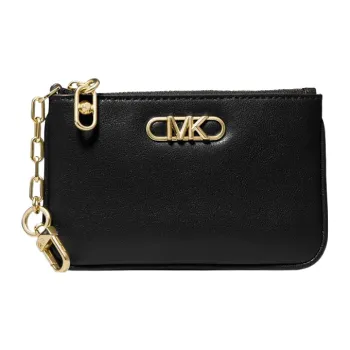 MICHAEL KORS PARKER Leather Wallet Small Size Women's Black