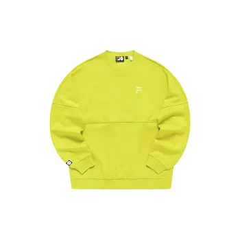 FILA FUSION Sweatshirt Unisex Vibrant Orange Yellow